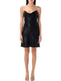 DIESEL Shiny Cowl Neck Mini Dress