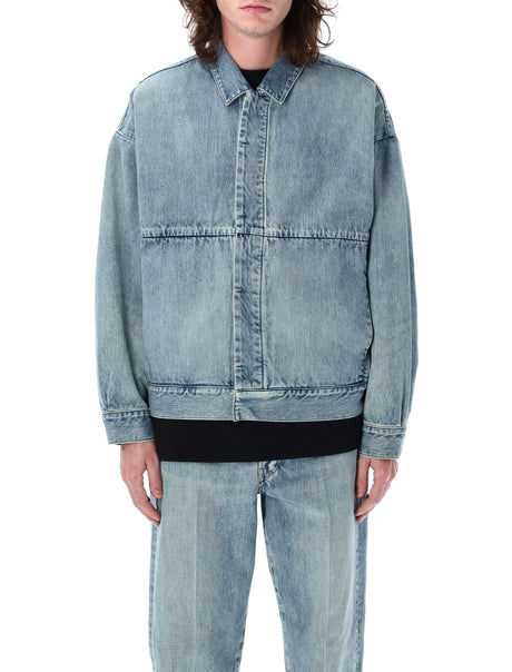 FEAR OF GOD Cropped Boxy Denim Trucker Jacket - Men's Size L