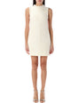 SELF-PORTRAIT Fitted Mini Dress with Pearl Details