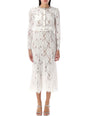 SELF-PORTRAIT Lace Embellished Midi Dress Size 6