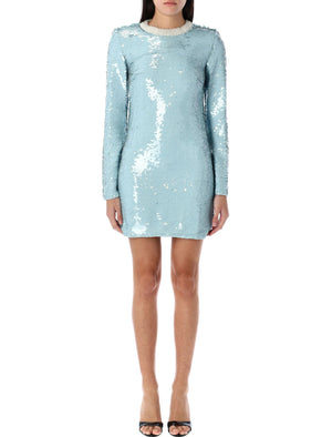 SELF-PORTRAIT Women's Pearl Embellished Sequin Mini Dress - Size 6