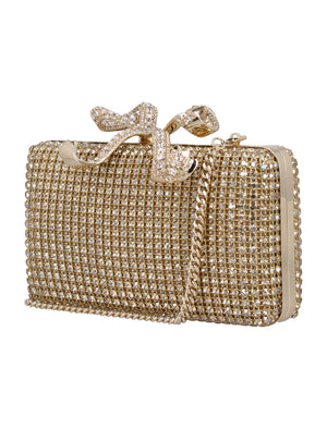 SELF-PORTRAIT Mini Crystal Box Clutch