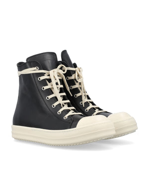 RICK OWENS High-Top Leather Sneakers for Men