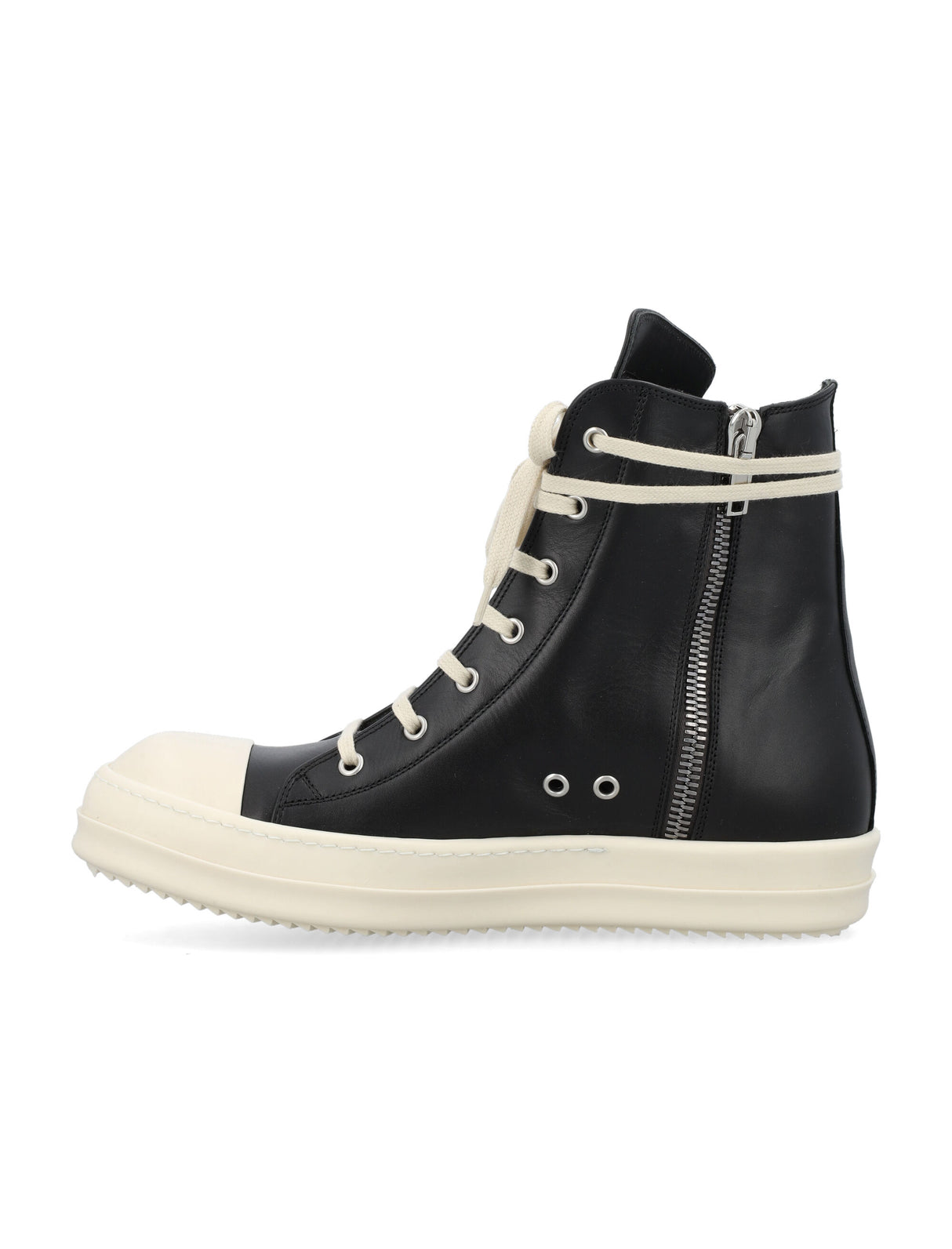 RICK OWENS High-Top Leather Sneakers for Men