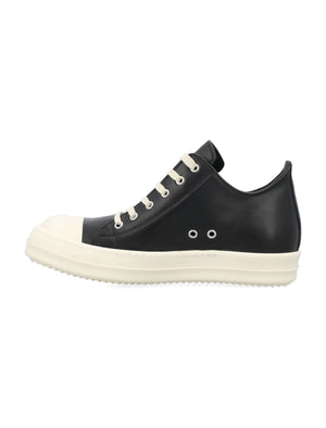 RICK OWENS Low-Top Leather Sneakers for Men