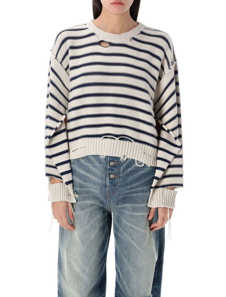 MM6 MAISON MARGIELA Cotton Knit Jumper - Loose Fit, Size S