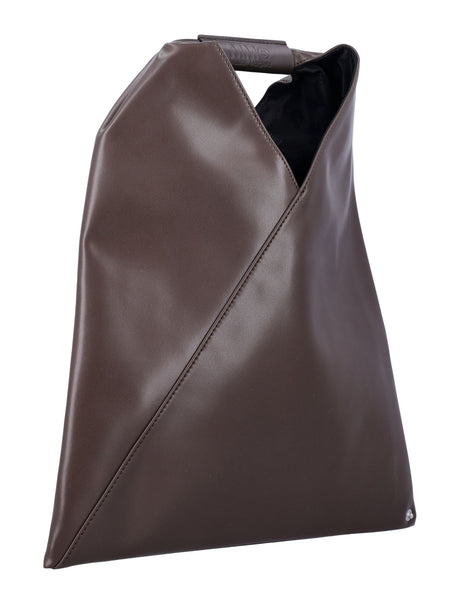 MM6 MAISON MARGIELA Mini Triangular Faux Leather Handbag