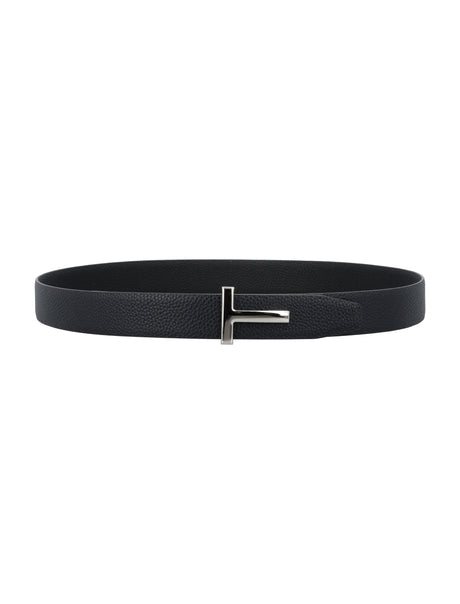 TOM FORD Reversible Grainy Leather Belt - 3cm Height