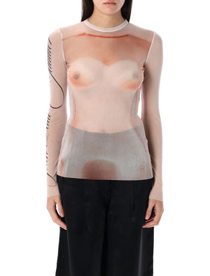 JEAN PAUL GAULTIER Classic Tulle Top - Size S