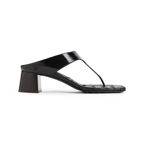 BOTTEGA VENETA Men's Leather Thong Sandal with 4.5cm Heel