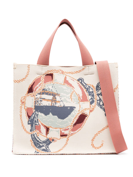 ZIMMERMANN Medium Jacquard Tote Handbag