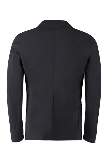 THE (ALPHABET) Black Single-Breasted Two-Button Jacket for Men