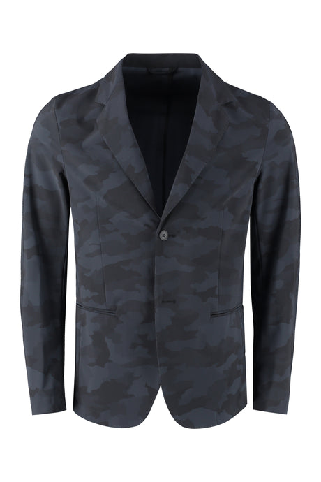 THE (ALPHABET) Men's Camouflage Single-Breasted Jacket