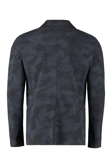 THE (ALPHABET) Men's Camouflage Single-Breasted Jacket