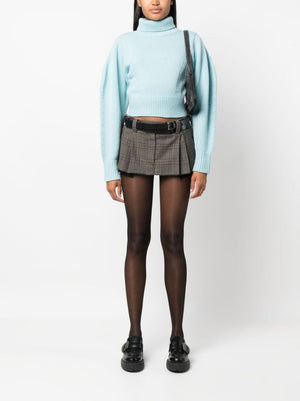 MIUMIU Men's Prince of Wales Check Mini Skirt