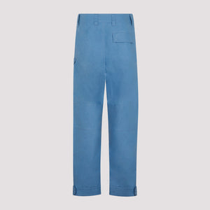 DIOR HOMME Blue Cotton Men's Pants for FW22