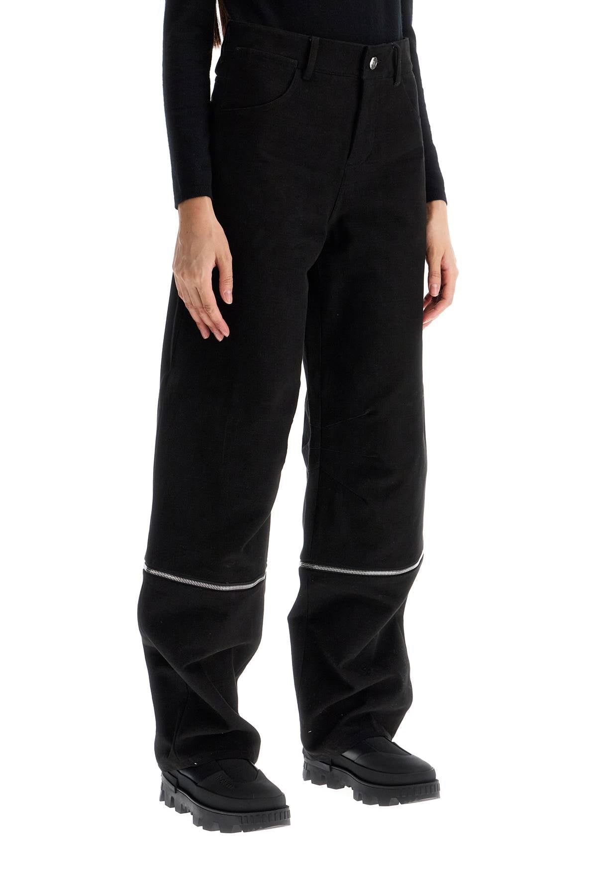 MONCLER Versatile Barrel Pants with Removable Panels - Size 38