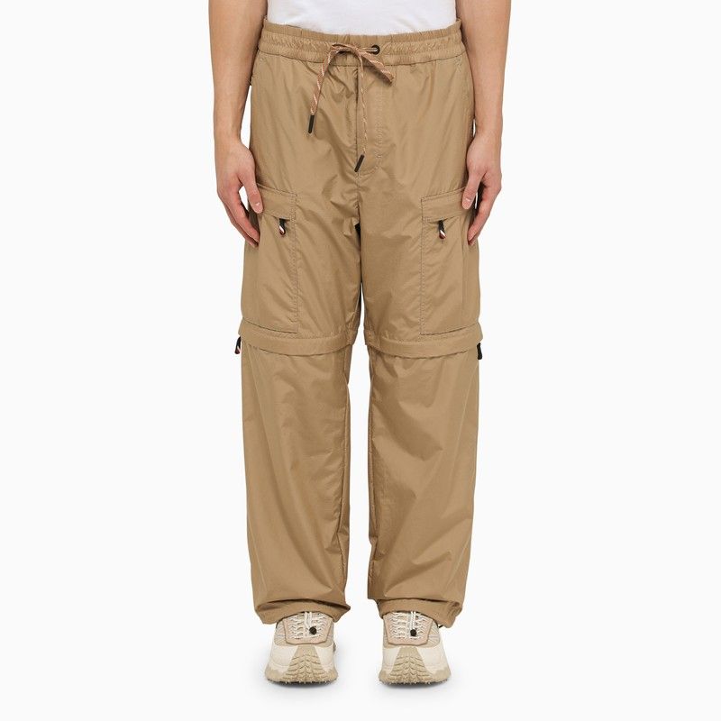 MONCLER GRENOBLE Beige Convertible Technical Trousers for Men - SS24 Collection