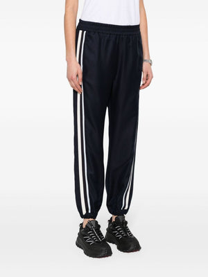 MONCLER Stylish SS24 Women's Polyester Trousers in 76I Color