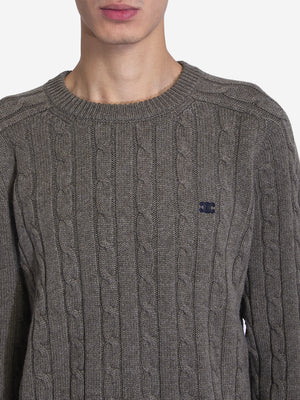 CELINE Triomphe Crewneck Sweater - Regular Fit