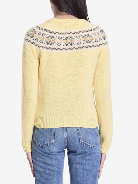 CELINE Fair Isle Triomphe Knit Jumper - Regular Fit