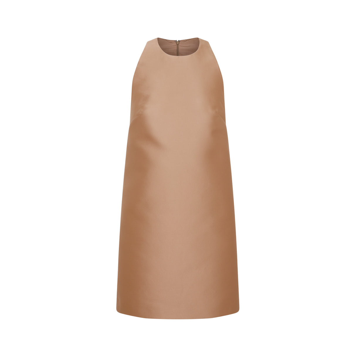 VALENTINO Chic Beige Crew-Neck Mini Dress for Women - SS24 Collection