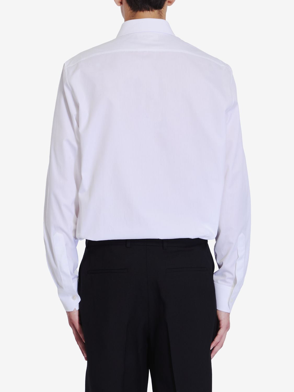 CELINE Elegant White Cotton Poplin Shirt for Men