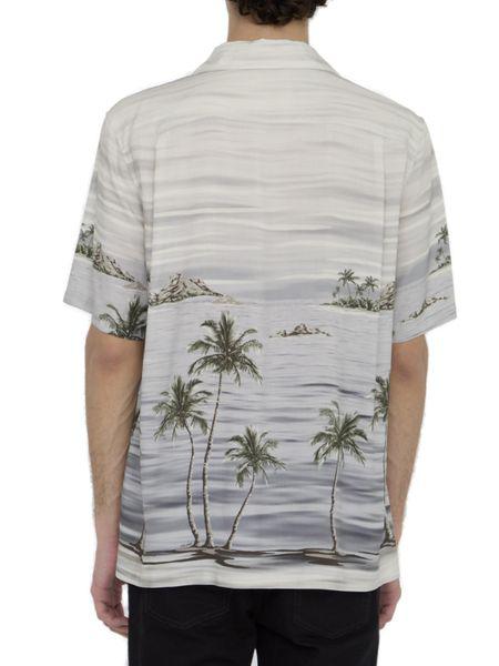 CELINE Short-Sleeved Hawaiian Shirt for Men