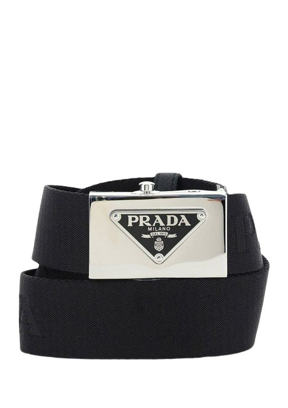 PRADA Elegant Leather Belt - 3.5cm Width