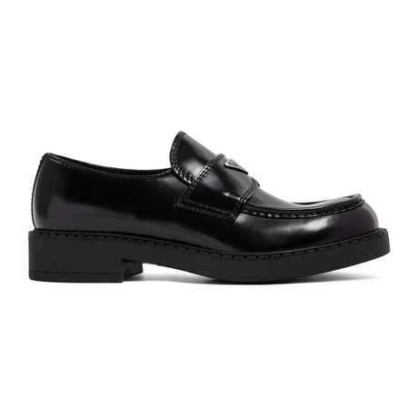 PRADA Chocolate Brushed Loafers for Men