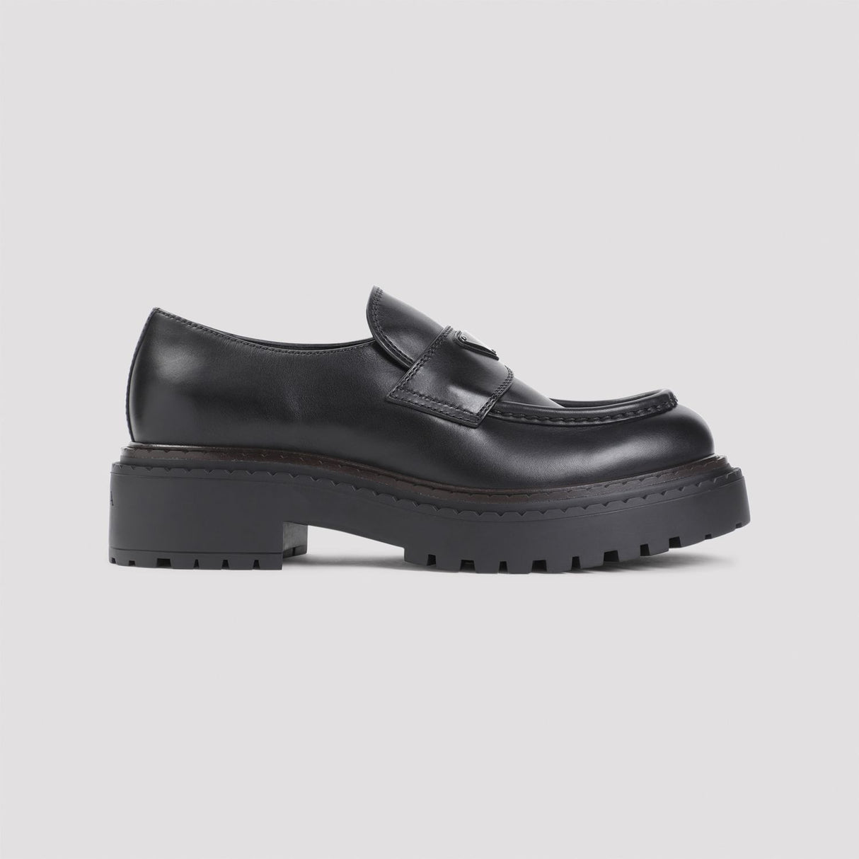 PRADA Premium Leather Loafers for Men - Fall/Winter 2024