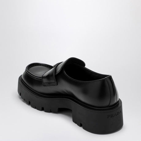 PRADA Brushed Leather Loafer for Men