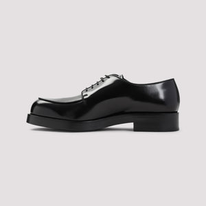 PRADA Lace Up Leather Moccasins for Men