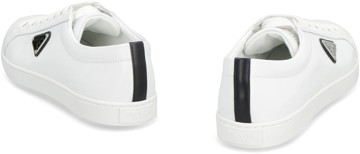 PRADA Urban Elegance Low-Top Leather Sneakers