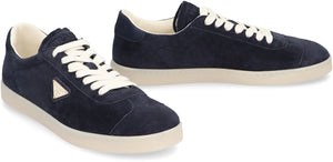 PRADA Suede Round Toe Sneakers for Men