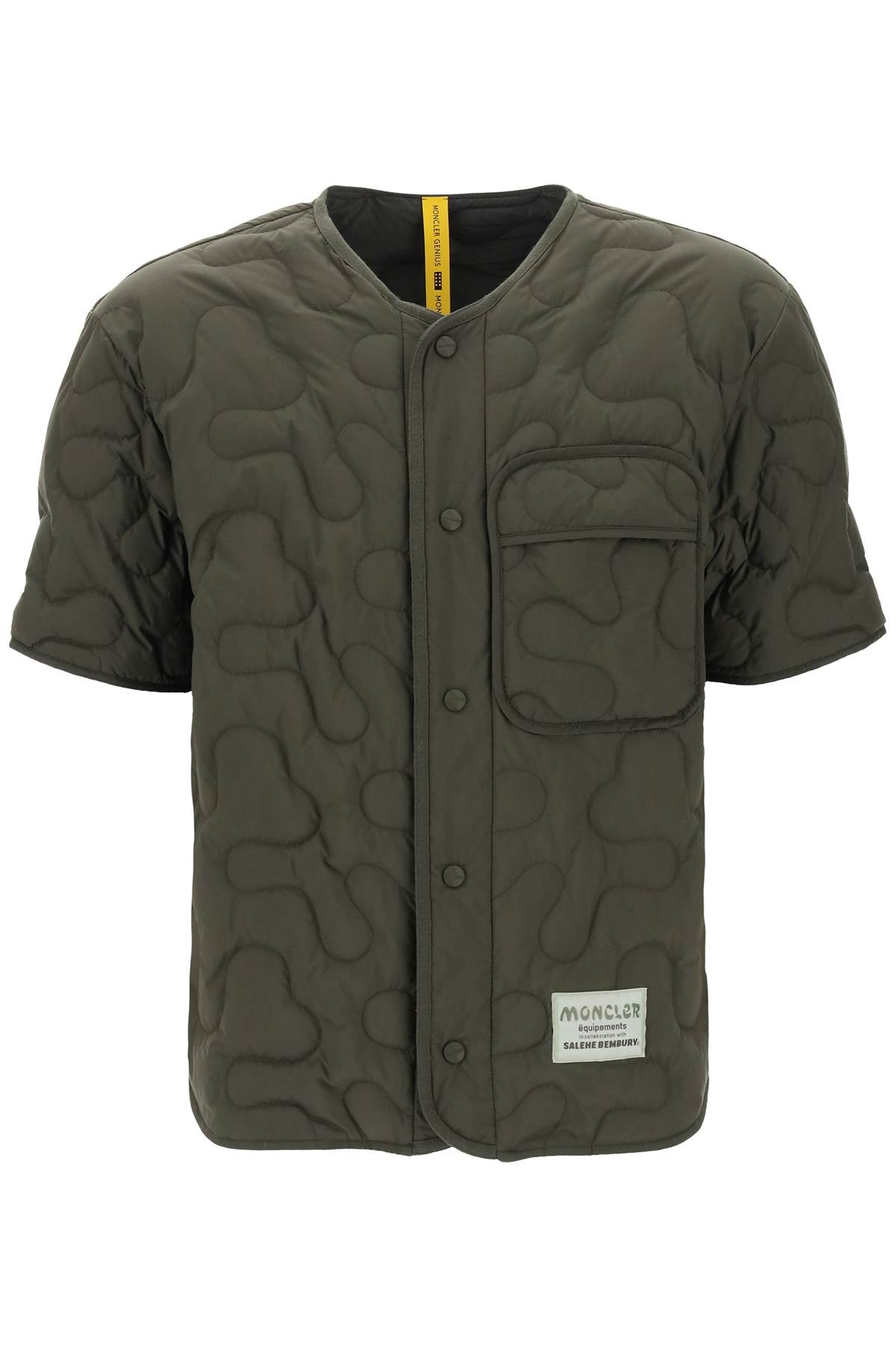 MONCLER GENIUS Men's Padded Beige Quilted Shirt for FW23