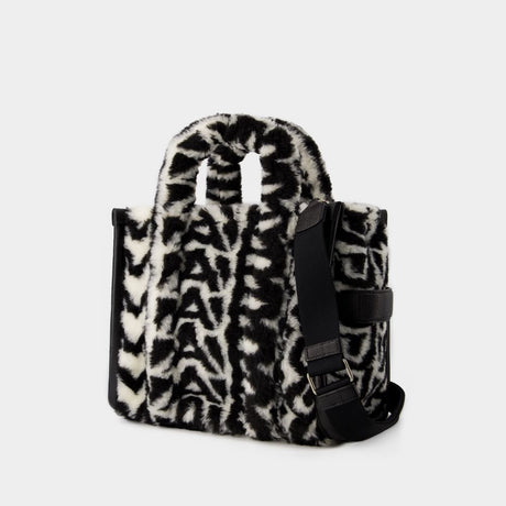 MARC JACOBS Unisex Medium Black Tote Handbag - Polyester & Acrylic