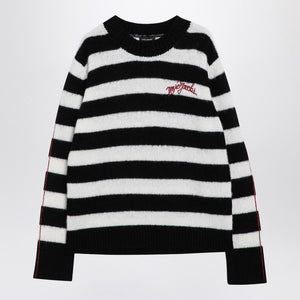 MARC JACOBS Striped Wool Blend Jumper for Women - Crew Neck