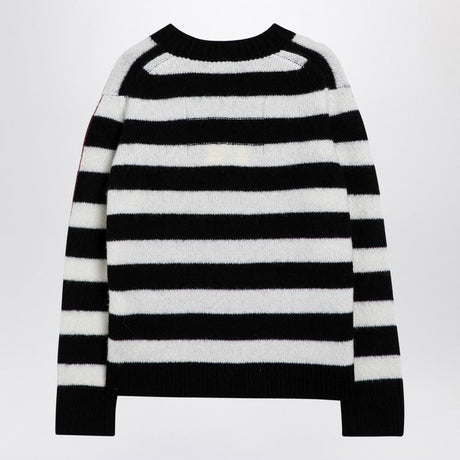 MARC JACOBS Striped Wool Blend Jumper for Women - Crew Neck