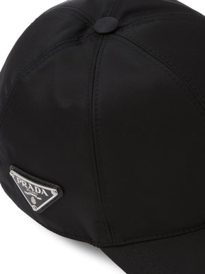 PRADA Men's Brown Re-Nylon Baseball Cap for the SS24 Season