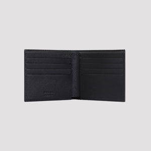 PRADA Saffiano Polyamide Wallet for Men in Black