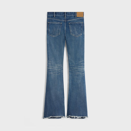 CELINE Flared Frayed Hem Jeans