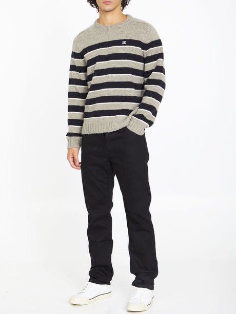 CELINE Men's Black Denim Tight-Fit Jeans for FW23