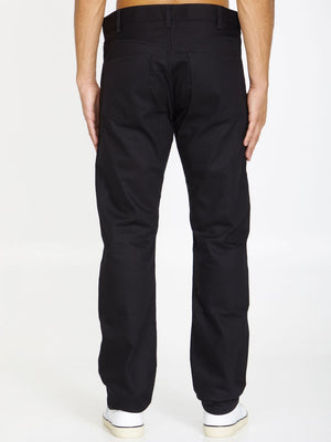 CELINE Men's Black Denim Tight-Fit Jeans for FW23