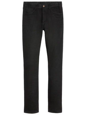 Quần jeans dài hàng nam màu đen phong cách ôm sát FW23