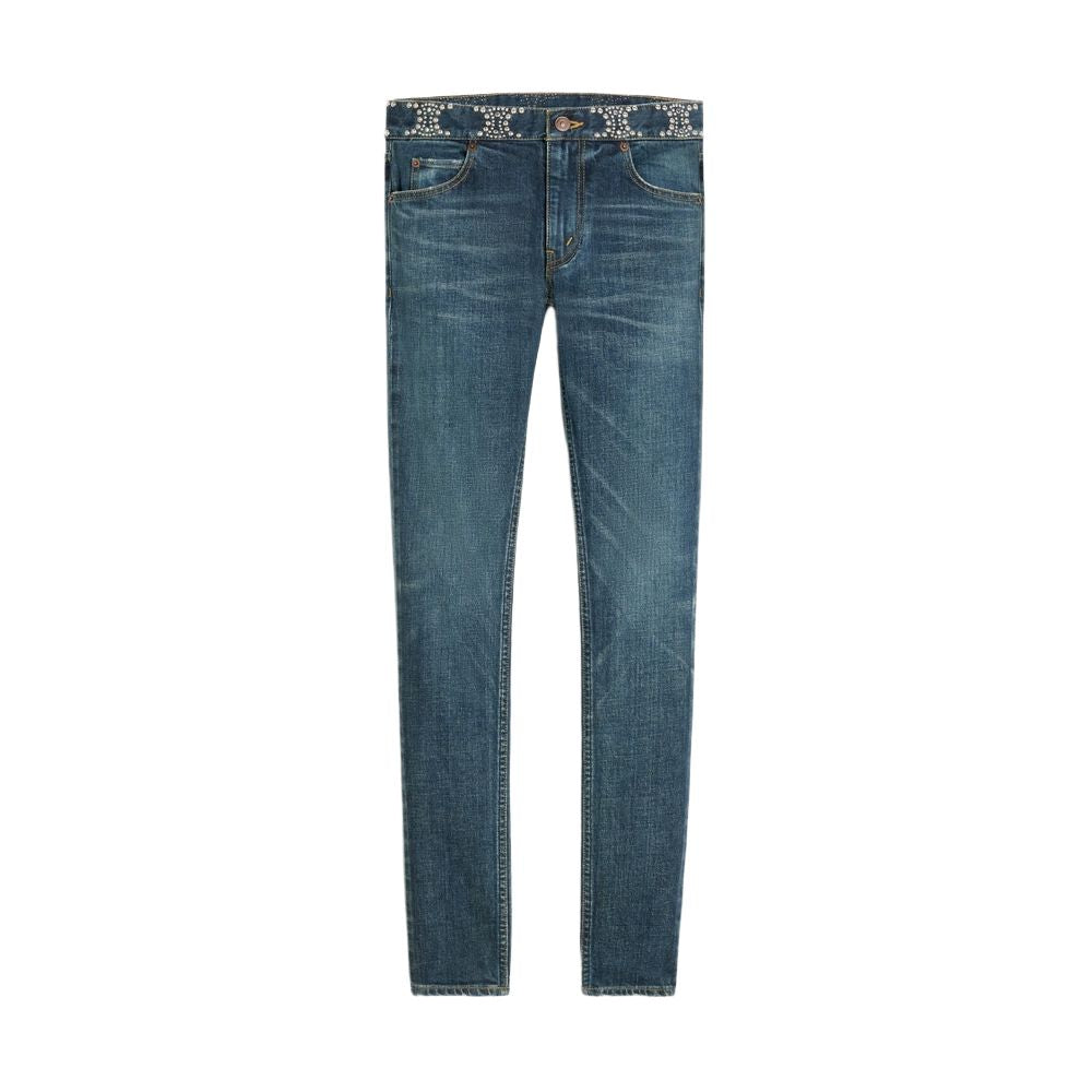 CELINE Blue Neo Skinny Jeans for Women - FW23