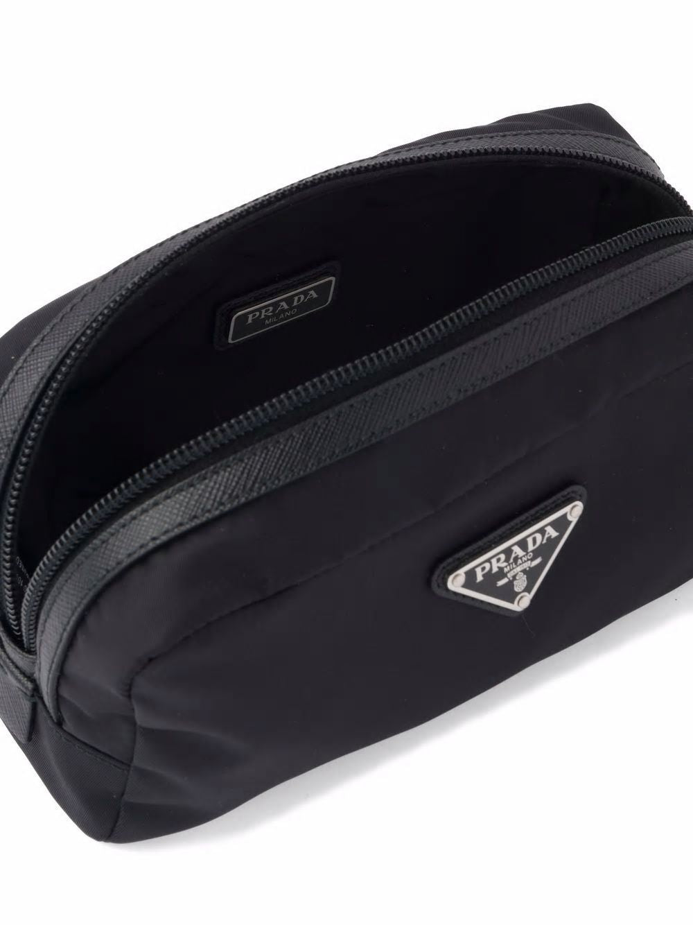 PRADA Compact Pouch Handbag - W:7.7" H:3.5" D:2.5"