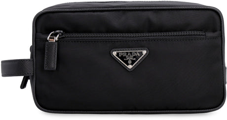 PRADA Recycled Polyamide Mini Beauty Case - 23CM x 12.5CM x 11CM