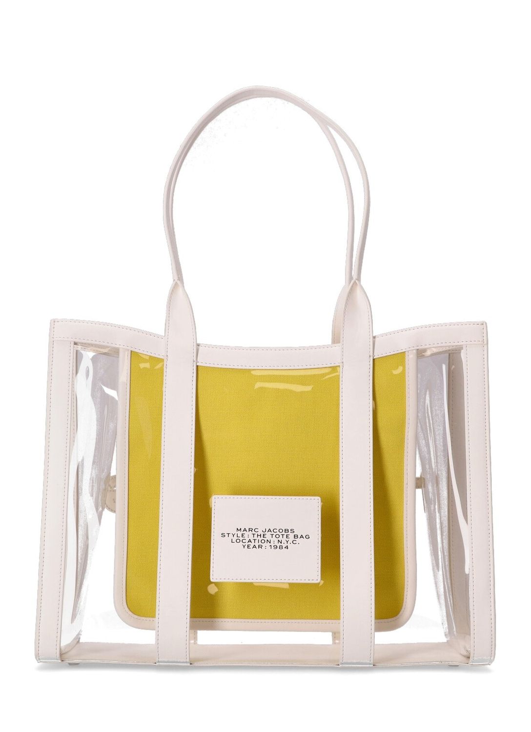 MARC JACOBS The Clear Large White PVC Tote Bag for Women