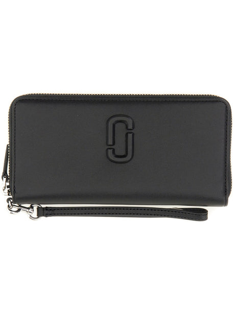 MARC JACOBS Mini Continental Wallet with Logo - 10 cm x 20 cm x 2 cm